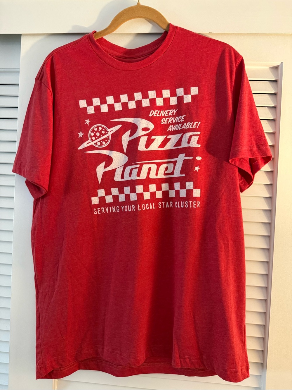 Disney Pizza Planet unisex Shirt M Currently on sale in the parks for over $40!